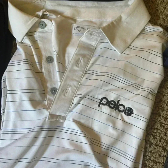 EUC lot of 4 golf polos and one quarter zip sweatshirt and 2 hats. Size Large. - Picture 7 of 7